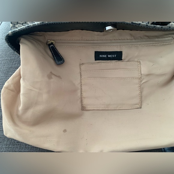 Nine West Black and Gray Geometric Shoulder Bag - Picture 14 of 15